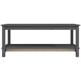  Stolić za kavu sivi 110 x 55 x 45 cm od masivne borovine | shoptok.hr