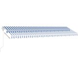  Automatska tenda sa senzorom LED 600 x 300 cm plavo-bijela | shoptok.hr