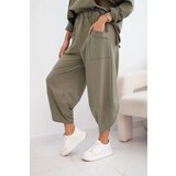 Kesi Włoski Cotton set sweatshirt + pants light khaki | Shoptok.si