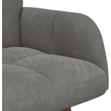 SOFA za dvije osobe Tamnosiva 115 x 61 x 87 cm Baršun | shoptok.hr