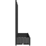  Vrtna žardinjera s rešetkom crna 120x40x121,5 cm PP | shoptok.hr