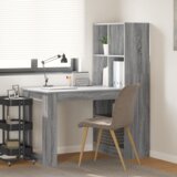 vidaXL Miza Siva Sonoma 122 x 67 x 145 cm Umetni les in lesene plošče Cene