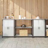  Kuhinjski set za pohranu 3 pcs Srebrna 210 x 50 x 92 cm Cijene