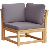  The Living Store Vrtni kotni kavč z blazinami 73x73x65 cm trden akacijev les - Vrtni Kavč, (21446328) | Shoptok.si