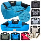 AIO FACTORY KingDog Modra nepremočljiva pasja postelja kavč 100x75, (21215184) | Shoptok.si