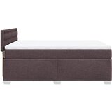  Krevet s oprugama i madracem tamnosmeđi 140 x 190 cm od tkanine | shoptok.hr