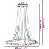  Mreža protiv komaraca za krevet 220 bijela 56 x 56 x 220 cm | Eponuda.com