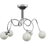  Stropna lampa s okruglim staklenim sjenilima 5 G9 LED svjetala | Eponuda.ba