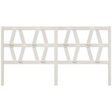  Posteljno vzglavje belo 206x4x100 cm trdna borovina, (20644248) | Shoptok.si