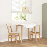 Maison Chic Jedilni stoli - Vzorci stoli z blazinami 2 kosa masivnega lesa gume A1495, (22030994) | Shoptok.si