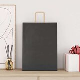  Papirnate vrećice 250 kom s ručkama crne 32x17x44 cm | shoptok.hr