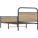  Okvir kreveta bez madraca boja hrasta sonome 107x203 cm drveni | shoptok.hr