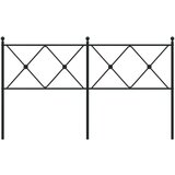 vidaXL Metalno uzglavlje crno 150 cm | shoptok.hr
