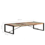  Stolić za kavu 180 x 90 x 40 cm od masivnog obnovljenog drva | shoptok.hr