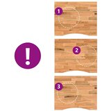 vidaXL Ploča za radni stol svjetlosmeđa 100x80x2,5cm drveni pravokutni | shoptok.hr