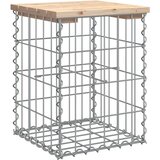  Vrtna klupa s gabionskim dizajnom 33x31x42 cm masivna borovina | shoptok.hr