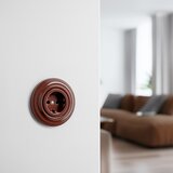  Kliklap - Retro kućna utičnica sa okvirom SCHUKO 230V/16A braon | Eponuda.com