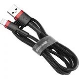 Kabel Apple USB/Lightning 1m 2.4A Cafule rdeč+črn