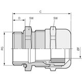  Kabelska uvodnica PG11 mesing prirodne boje LappKabel SKINTOP MS-XL PG 11 50 kom. cijene
