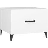  Stolić za kavu s metalnim nogama bijeli 50 x 50 x 40 cm | Eponuda.com