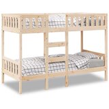  Krevet na kat 75 x 190 cm od masivne borovine | shoptok.hr
