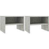 The Living Store Nočne omarice 2 kosa betonsko sive 40x30x30 cm iverna plošča - Omarica Za Ob Posteljo, (21420706) Cene