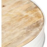  Stolić za kavu bijeli 68 x 68 x 36 cm od masivnog drva manga | Eponuda.com