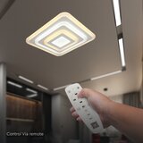  LED prigušiva stropna svetiljka LED/77W/230V 3000-6500K + daljinski upravljač | Eponuda.com
