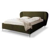 Makamii Tamno zeleni tapecirani bračni krevet s podnicom 180x200 cm Makana – | shoptok.hr
