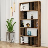 Hanah home Lima - Walnut, Black Marble WalnutBlack Bookshelf | ePonuda.com