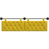  Držeće uzglavlje Zidne Žuta 170 x 55 x 7 cm Baršun - Žuta 160 cm bez LED | shoptok.hr