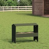 vidaXL Hranilnica za živino Oljčno zelena 79 x 35 x 62 cm | Shoptok.si
