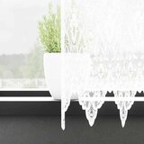  Čipkasta zavjesa sa zavjesama Bijelo 500 x 120 cm Poliester | shoptok.hr