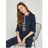 Koton Women's Navy Blue Straight Jacket | Shoptok.si