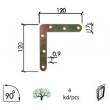 Dabel vezač ugaoni lp1 znž x120xx120/17/0,9 mm (4kom) Cene