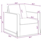 SOFA Tamno siva 78 x 78 x 80 cm Baršun | shoptok.hr