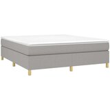  Box spring postelja z vzmetnico svetlo siva 160x200 cm žamet, (20725748) | Shoptok.si