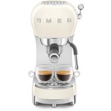 Smeg ECF02CREU Espresso aparat za kavu u retro stilu 50-ih, bež boje, rucka za filter. | shoptok.hr