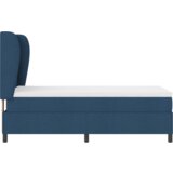 Box Spring Krevet s Madracem Plavi 90x200 cm Tkanina | shoptok.hr