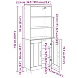  Visok predalnik Star les 69,5 x 34 x 180 cm Konstruiran les, (5000107639) | Shoptok.si