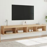 vidaXL TV omarica z LED lučkami 2 kosa sonoma hrast 100x30x30 cm | Shoptok.si