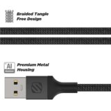 Ksix SCOSCHE, HookUp Premium 3.5 mm pleteni audio kabel za USB-C® uređaje, 1.0M, sivi | shoptok.hr