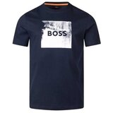 Boss teget pamučna muška majica Cene