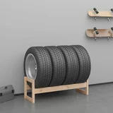 vidaXL Regal za pnevmatike 120x40x40 cm trdna borovina