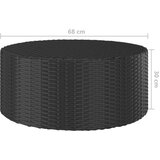  5-dijelni set vrtnih sofa od poliratana s jastucima crni | shoptok.hr