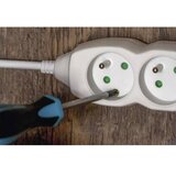  Produžni kabl sa 3 utičnice, 7 m, beo | Eponuda.com
