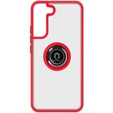 AVIZAR Ovitek za prstan za Samsung Galaxy S22 Plus - matirano hrbtišce proti prstnim odtisom, združljivo z magnetnim stojalom - rdeca, (20717133) | Shoptok.si