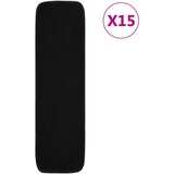 vidaXL Protuklizni otirači za stepenice 15 kom 75x20cm crni pravokutni Cijene