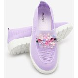 Resti Purple women's fabric moccasins with crystals Fezens | shoptok.hr