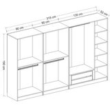Hanah home Ormar Kale 315x190x52cm Bijeli | Eponuda.ba